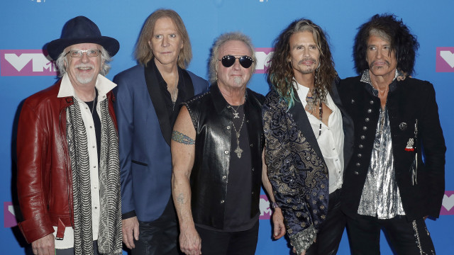 Aerosmith arrives on the red carpet for the 2018 MTV Video Music Awards at Radio City Music Hall in New York, New York, USA, 20 August 2018
